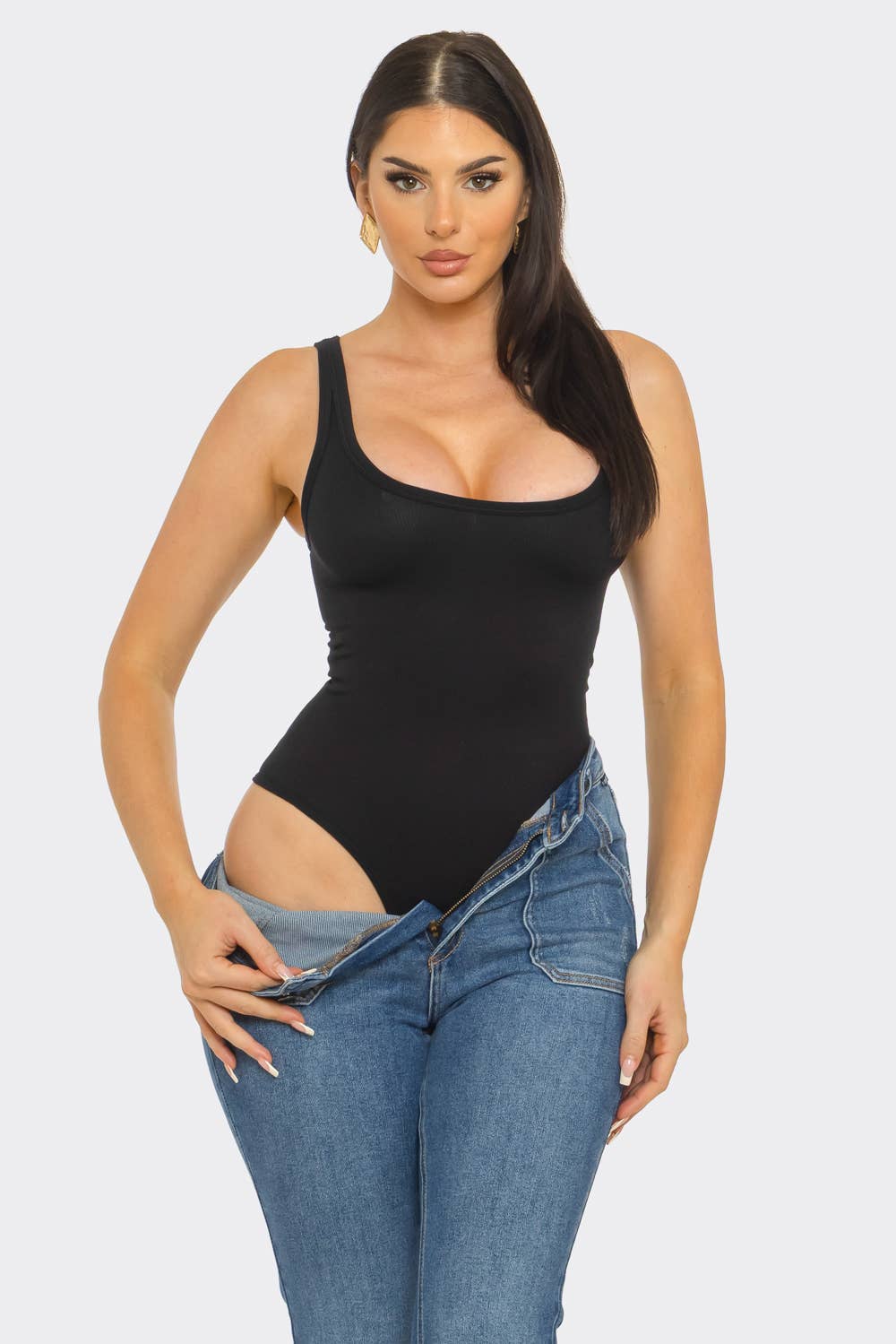 Seamless Solid Basic Tank Bodysuit