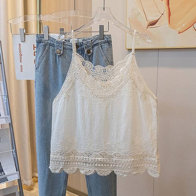 Crochet Lace camisole tank top - one size