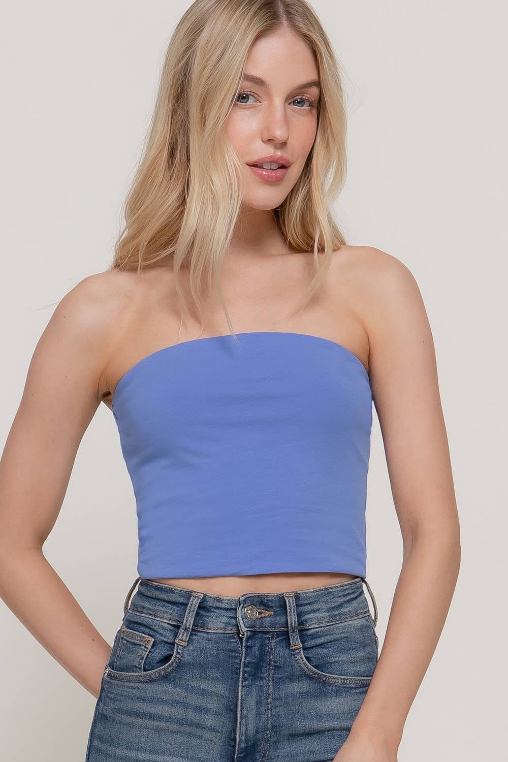 Crop Tube Cotton Jersey Top
