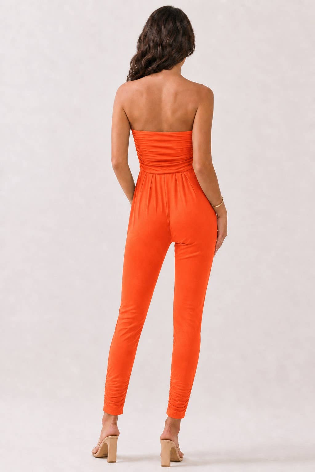 AR16435 - TUBE TOP W/SHIRRING JUMPSUIT