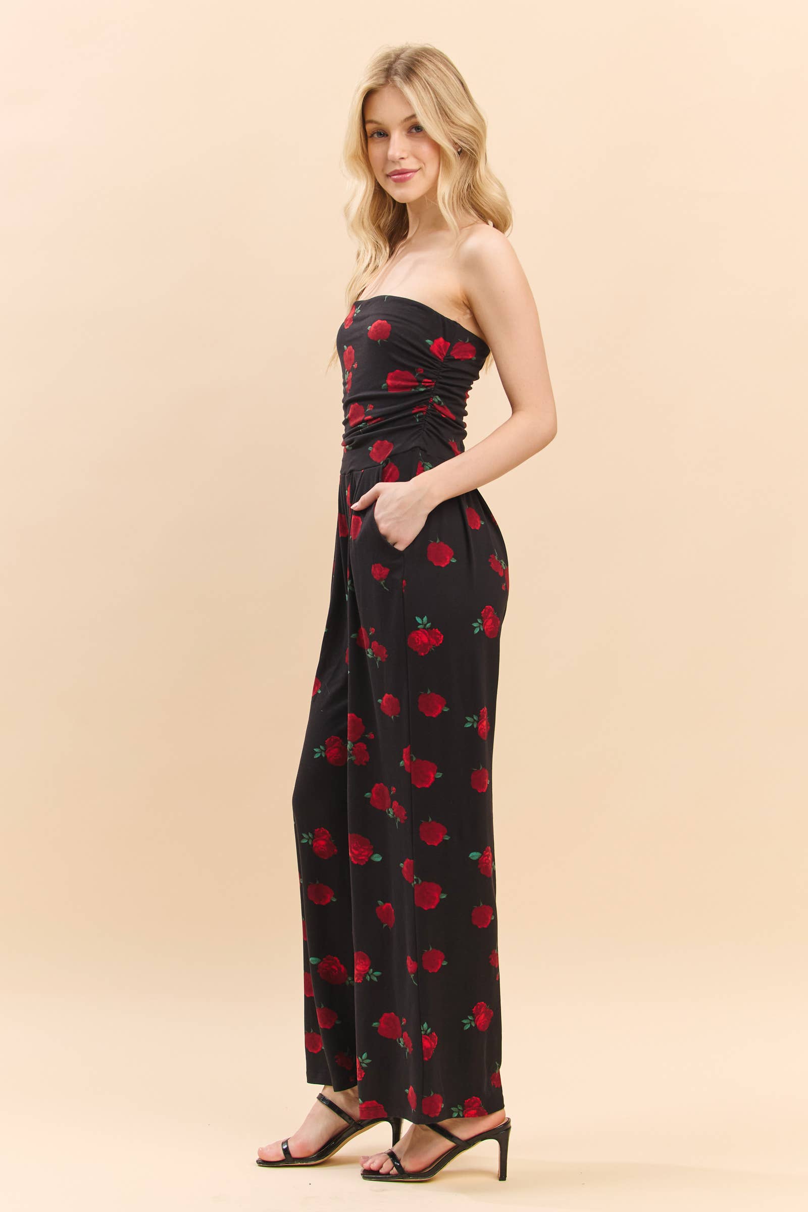 JR16435FP - PRINTED PALAZZO JUMPSUIT