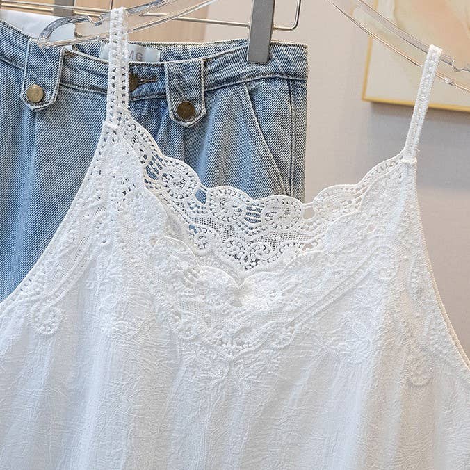 Crochet Lace camisole tank top - one size