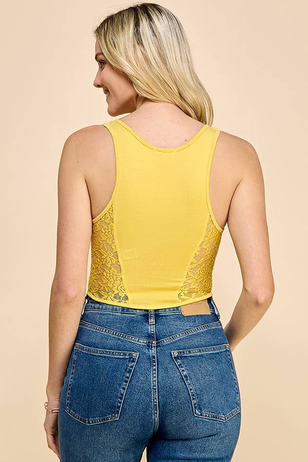 JK51883 - INSERT LACE-UP TANK TOP
