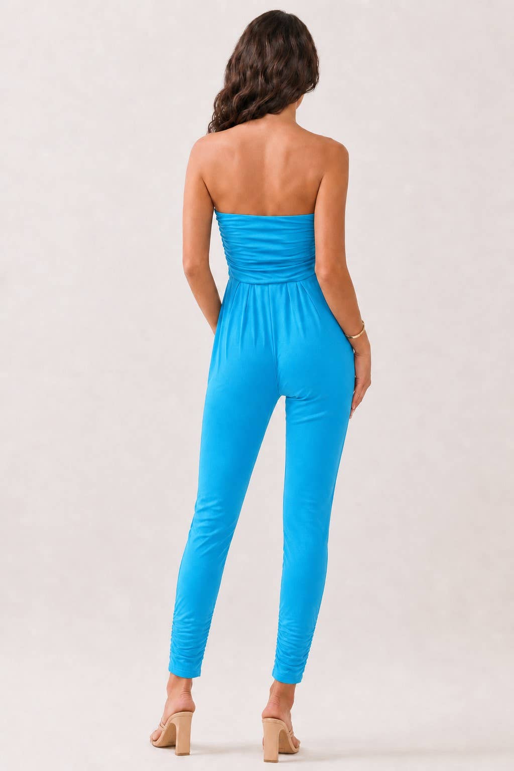 AR16435 - TUBE TOP W/SHIRRING JUMPSUIT