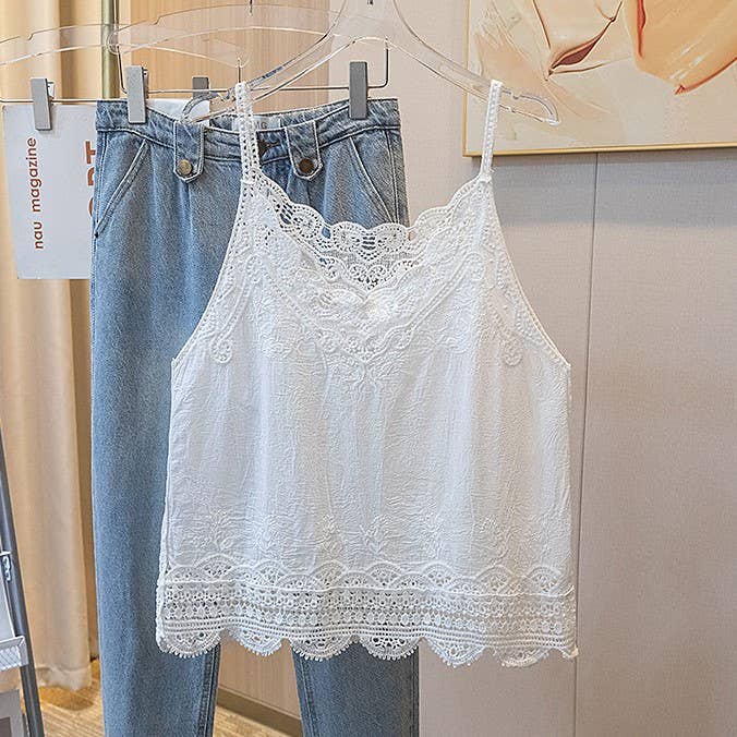 Crochet Lace camisole tank top - one size