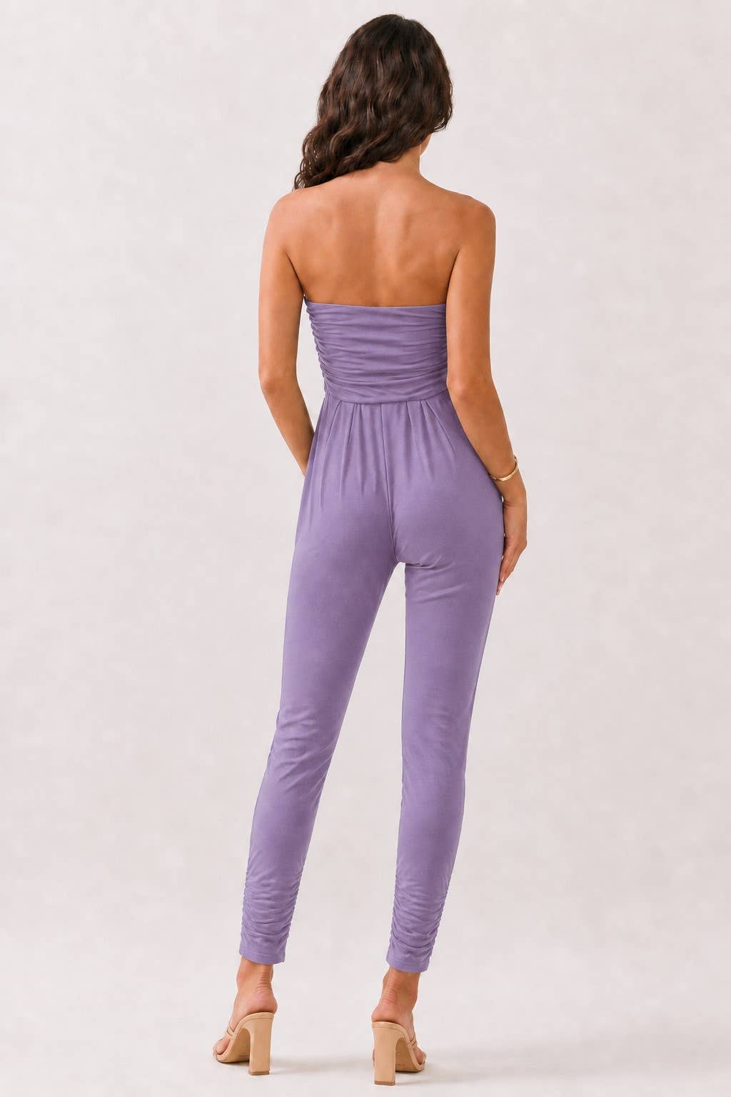 AR16435 - TUBE TOP W/SHIRRING JUMPSUIT
