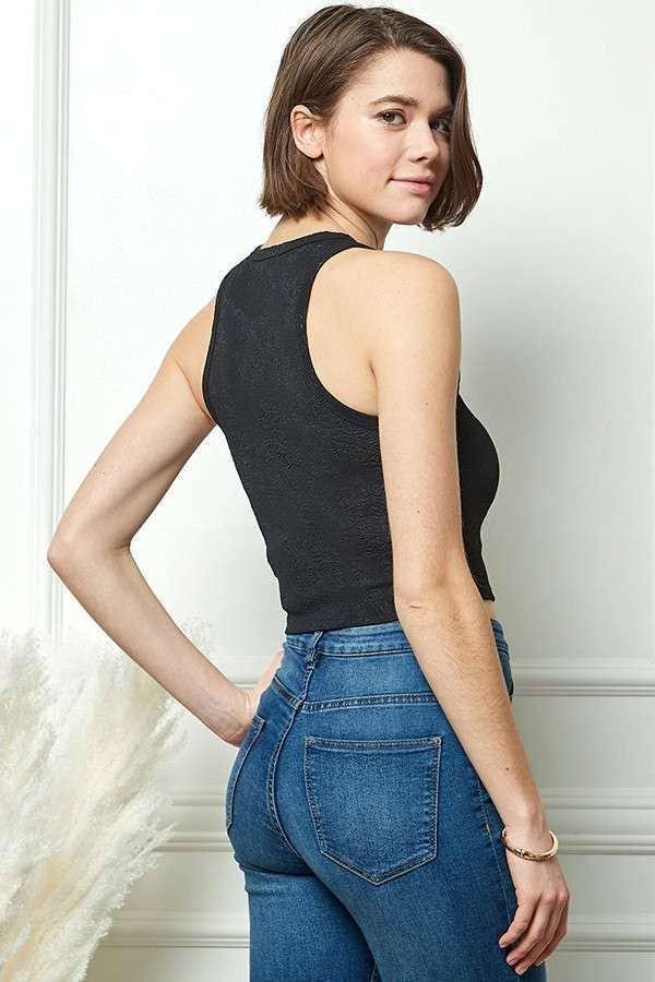 JK49702 - EMBO JACQUARD TANK TOP