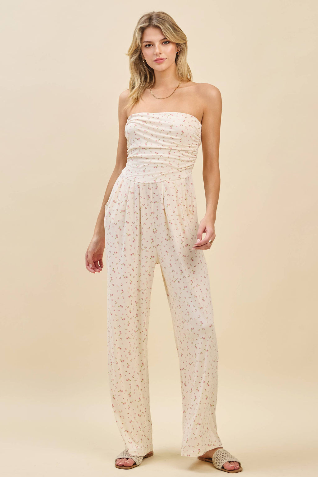 JR16435FP - PRINTED PALAZZO JUMPSUIT