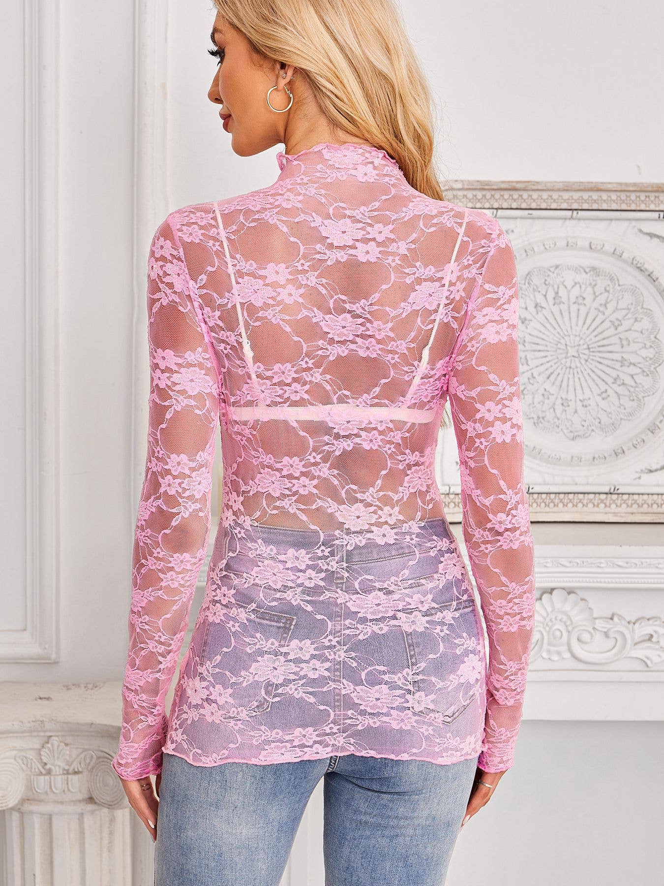 Lace Long Sleeve Top