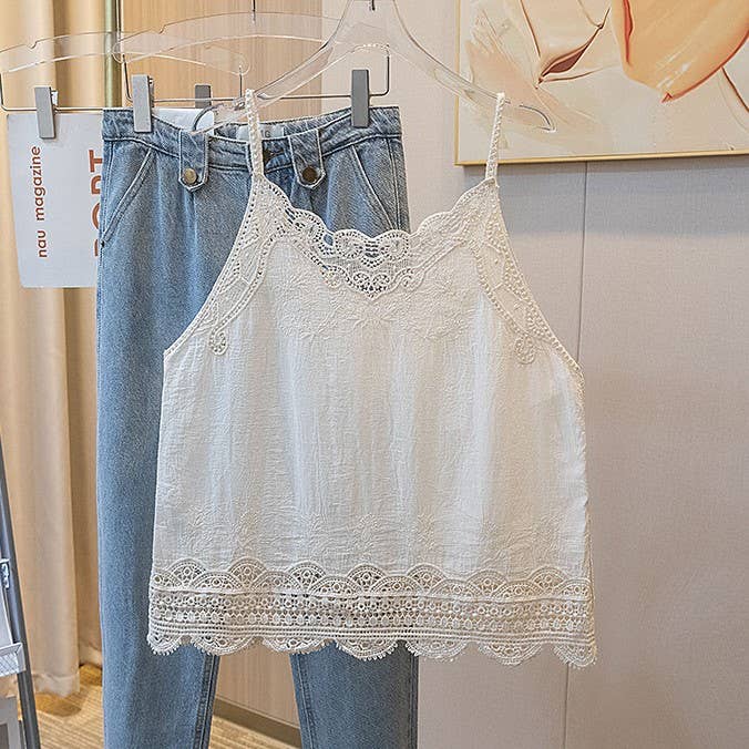Crochet Lace camisole tank top - one size