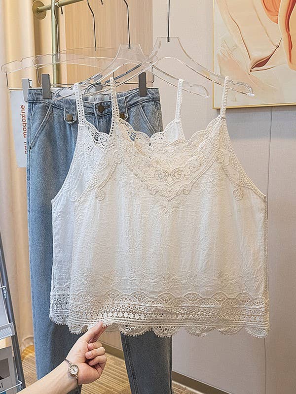 Crochet Lace camisole tank top - one size