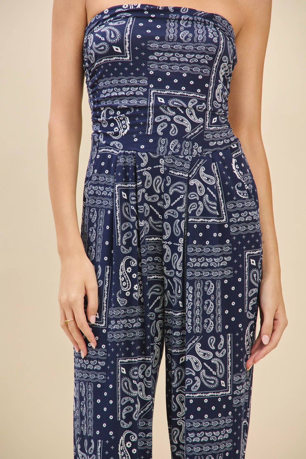 JR16435FP - PRINTED PALAZZO JUMPSUIT