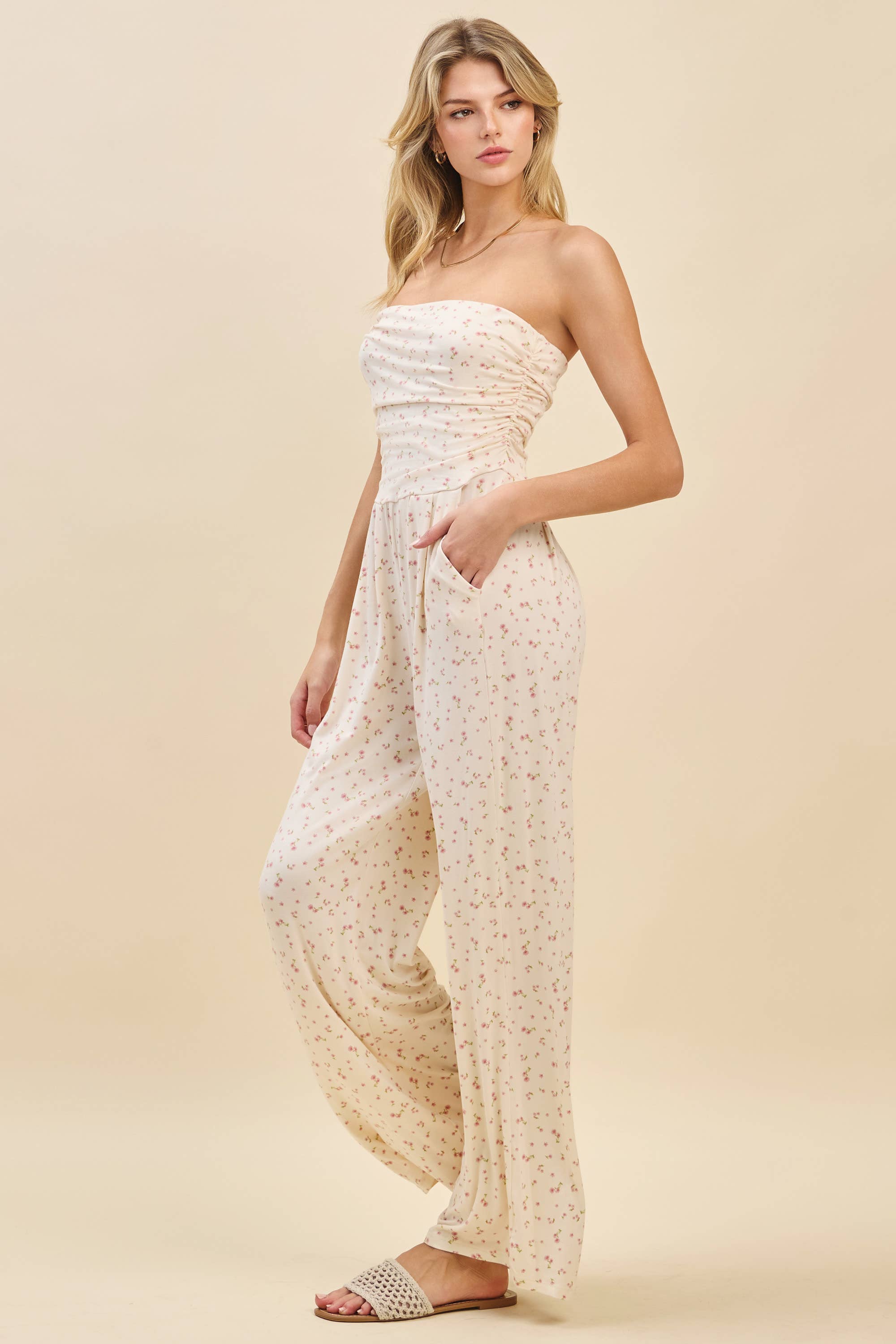 JR16435FP - PRINTED PALAZZO JUMPSUIT