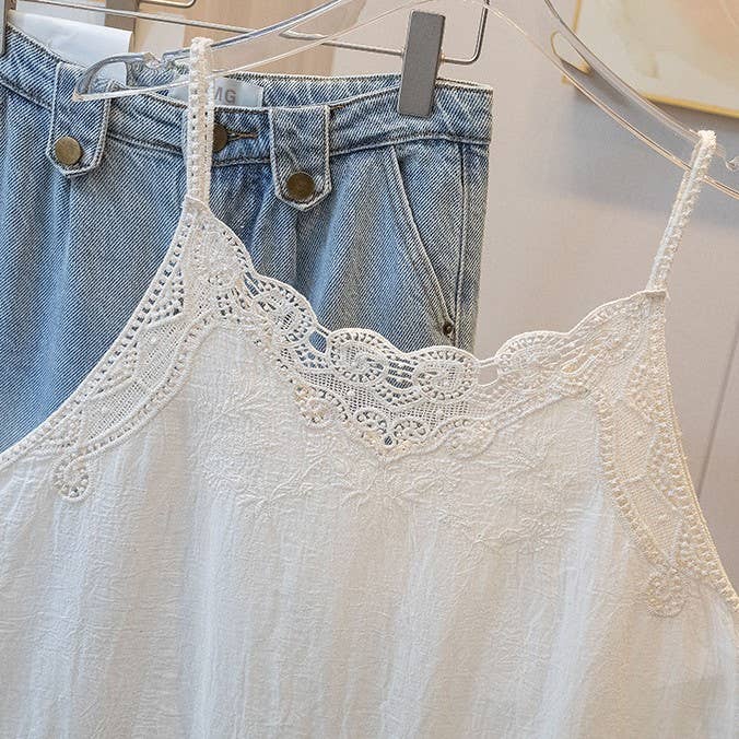 Crochet Lace camisole tank top - one size