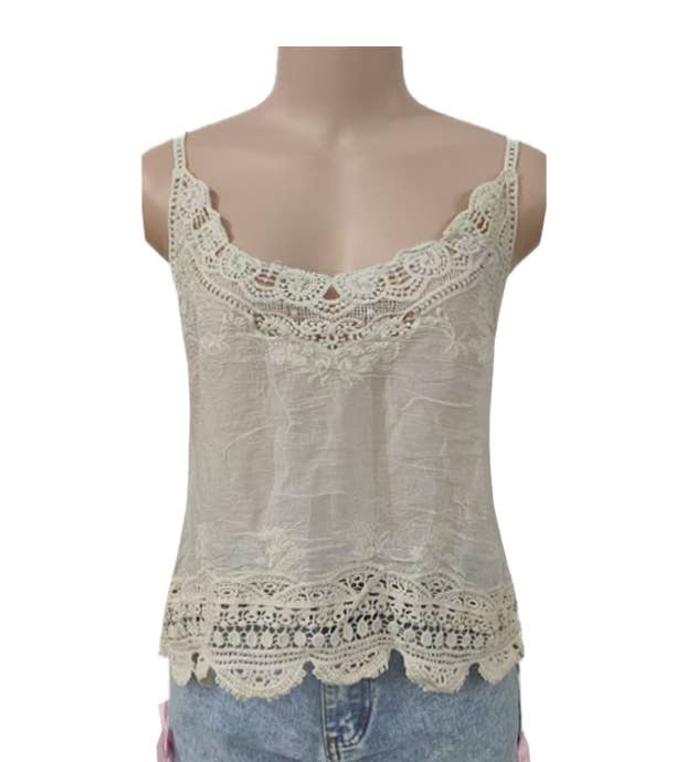 Crochet Lace camisole tank top - one size