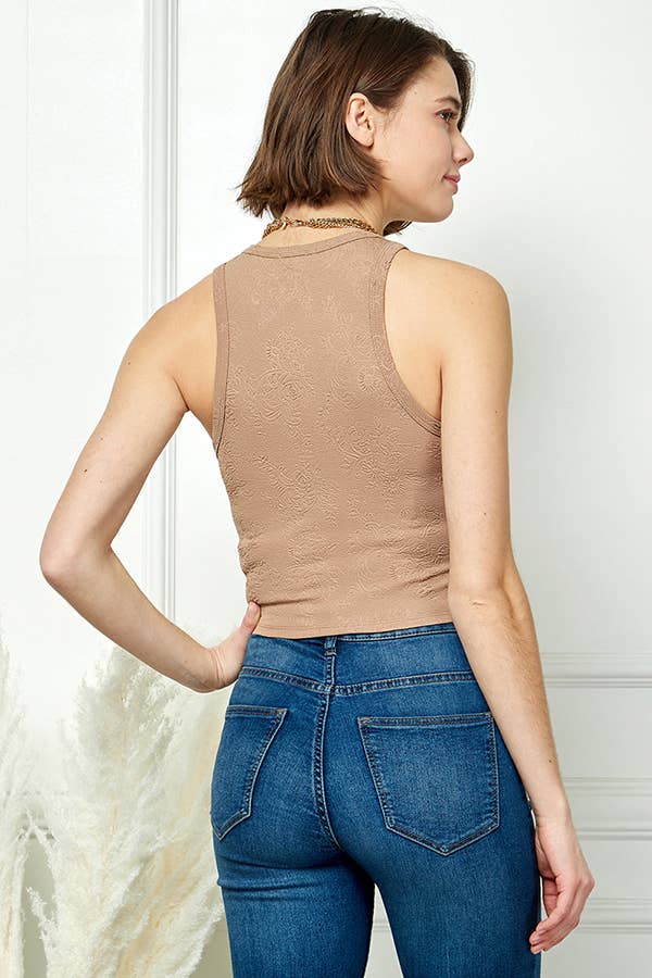 JK49702 - EMBO JACQUARD TANK TOP