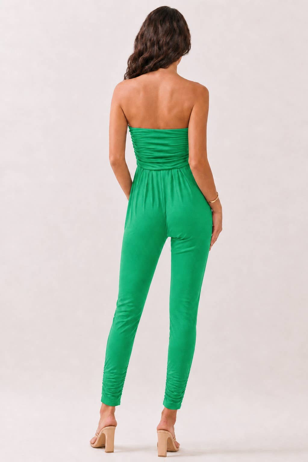 AR16435 - TUBE TOP W/SHIRRING JUMPSUIT