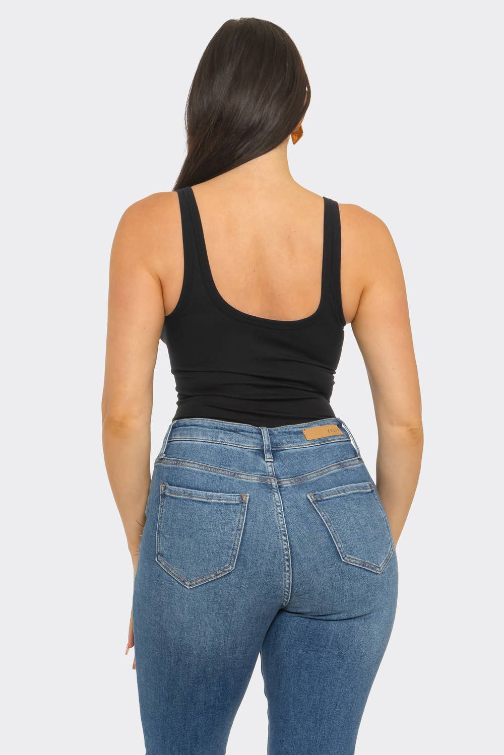 Seamless Solid Basic Tank Bodysuit