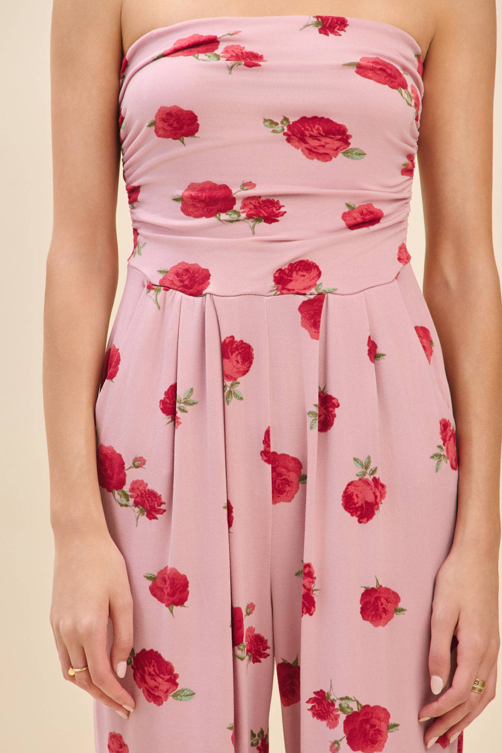 JR16435FP - PRINTED PALAZZO JUMPSUIT