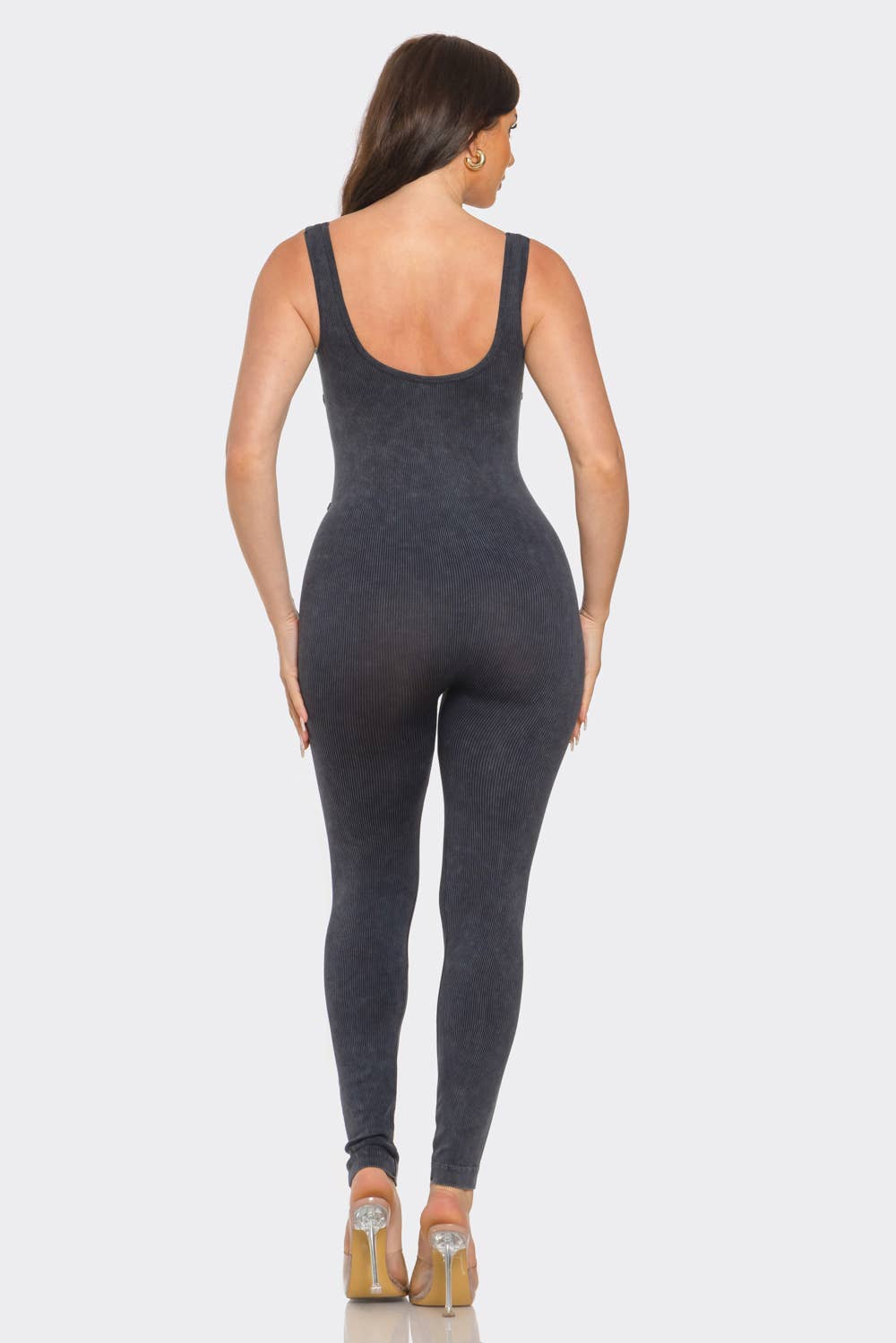 Front Scoop Neck Corset Style Jumpsuits